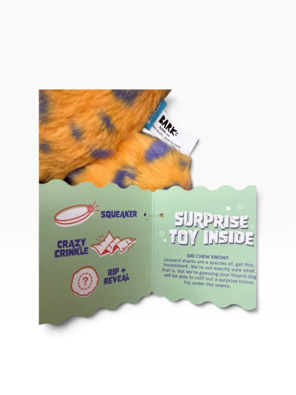 BARK Manny Ray Coral Ruff Dog Toy Set